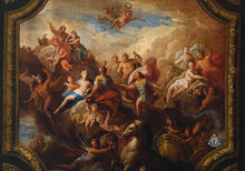 the trinity leggings made by chateau de lion renaissance art graphic print  cdl-legs-trnty-001