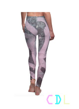 pink grafitti leggings made by chateau de lion back view cdl-legs-pinkgf-001