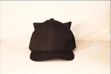 the cat hat made by chateau de lion front view cdl-cathat-001-blk