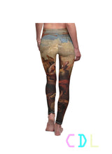 the trinity leggings made by chateau de lion renaissance art graphic print back view cdl-legs-trnty-001