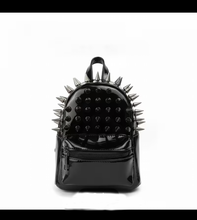 Black Studded Back Pack