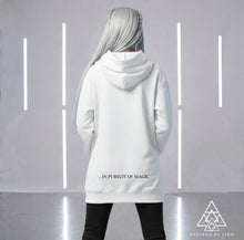 Bohemian Snow Lion by Chateau De Lion featuring cyber punk anime artwork premium luxury fashion worn by female model