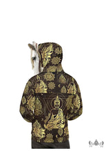 the buddha matrix hoodie made by chateau de lion back view cdl-hdy-bdha-mx-001