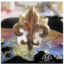 The Fluer De Lis ring  made by chateau de lion.  