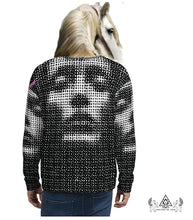 midnight priestess unisex sweatshirt made by chateau de lion back view cdl-swts-prstss-001