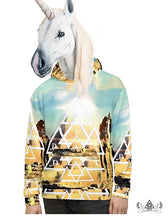 pyramid matrix unisex hoodie made by chateau de lion left front view cdl-hdy-pyrmd-mg-01