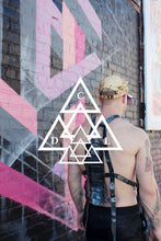 the raptor body harness made by chateau de lion. cdl-hns-rptr-01-blk