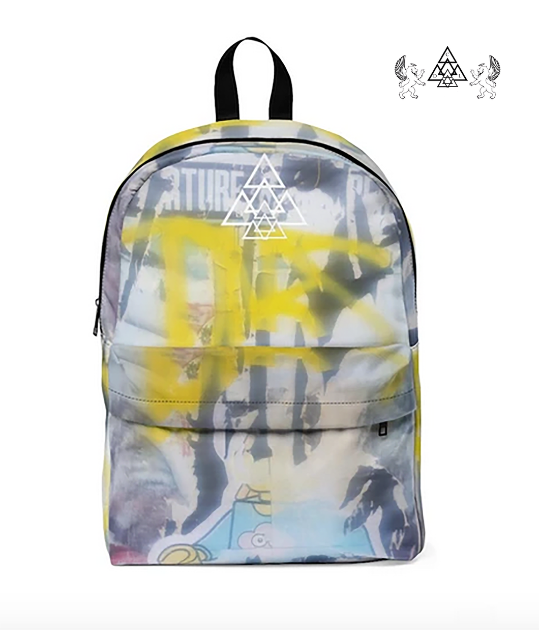 rise classic back pack made by chateau de lion front view cdl-rise-bkpk