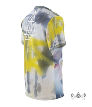 rise t shirt grafitti graphic made by chateau de lion back view cdl-tshrt-rise