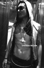 the silver cyber punk vest jacket made by chateau de lion front view cdl-slvr-vst-ho-01