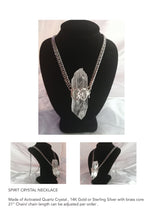 CHATEAU DE LION sterling silver spirit quartz crystal amulet necklace punk glam fashion handmade in Los Angeles and NYC. cdl-neck-sprt-crstl-01