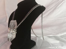 CHATEAU DE LION sterling silver spirit quartz crystal amulet necklace punk glam fashion handmade in Los Angeles and NYC.cdl-neck-sprt-crstl-01