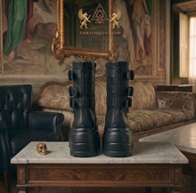 cyber platform boots by Chateau De Lion
