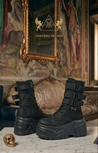 cyber platform boots by Chateau De Lion