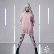 Designer Pink Graffiti Leggings by Chateau De Lion