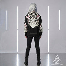 Punk Girl graffiti Hoodie by Chateau De Lion featuring luxury fashion design worn by female model