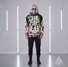 Punk Girl graffiti Hoodie by Chateau De Lion featuring luxury fashion design worn by male model