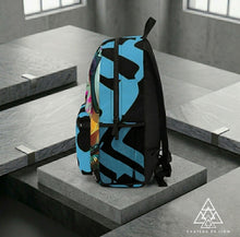 RVR GRL Blue Backpack with cyber punk vibes by Chateau De Lion