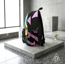 RVR GRL baby pink backpack with cyber punk vibes by Chateau De Lion