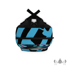 RVR GRL Blue Backpack with cyber punk vibes by Chateau De Lion