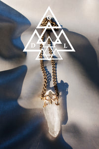 Quartz Crystal Chain Necklace