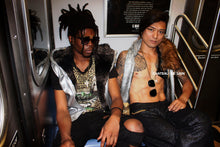 the f1 future vest worn by a model front view made by chateau de lion. cdl-slvr-f1-vst-01